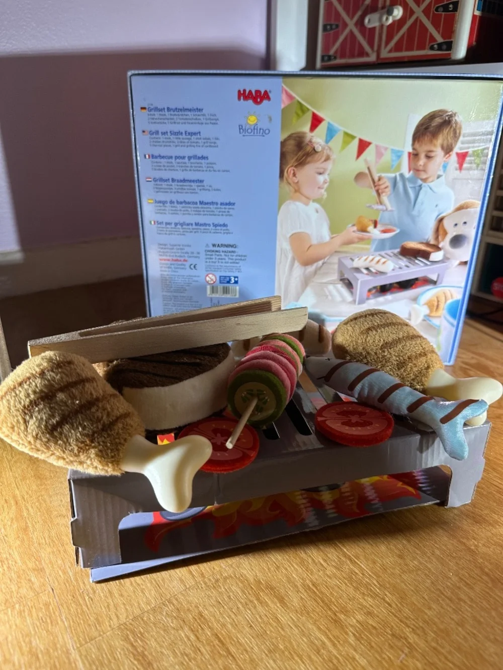 HABA Biofino Sizzle Expert Pretend Grill Set – Complete in Original Box